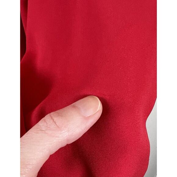 Soft Surroundings Women’s 3/4 Zip Hoodie Size S Red Classic Lightweight Comfy - Picture 7 of 7